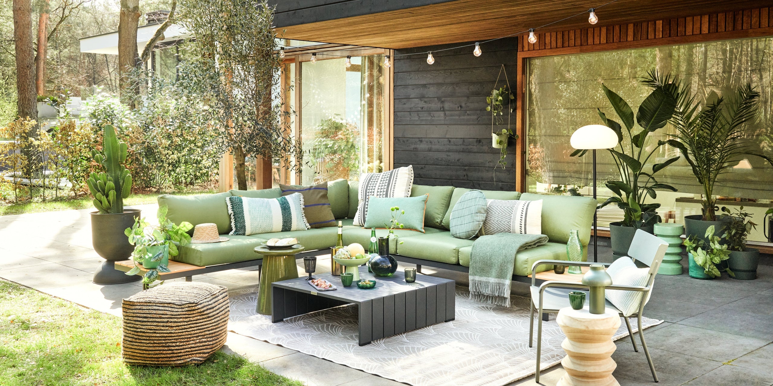 Shop de look: een zomerse tuin met groene accenten