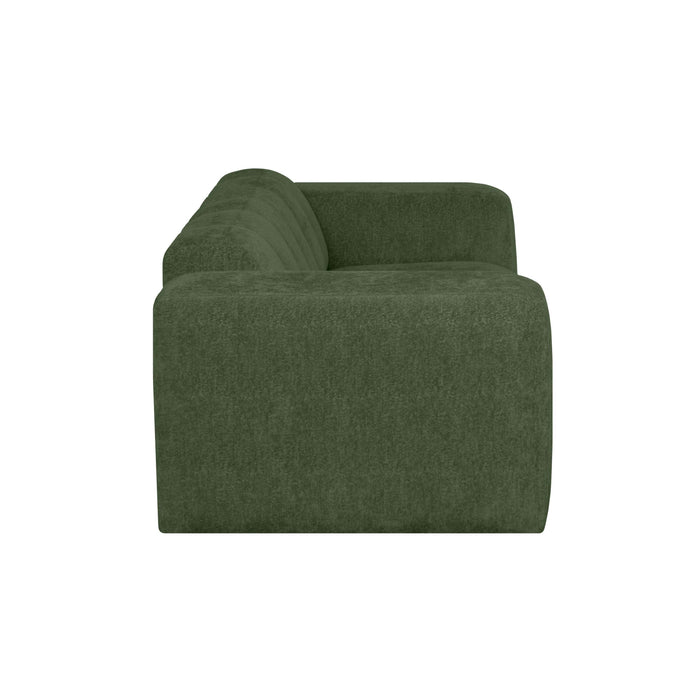 by fonQ Plume 2,5-zitsbank - Chenille - Groen