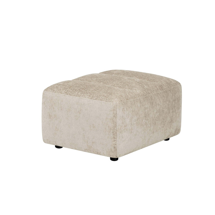 by fonQ Plume Hocker - Chenille - Beige