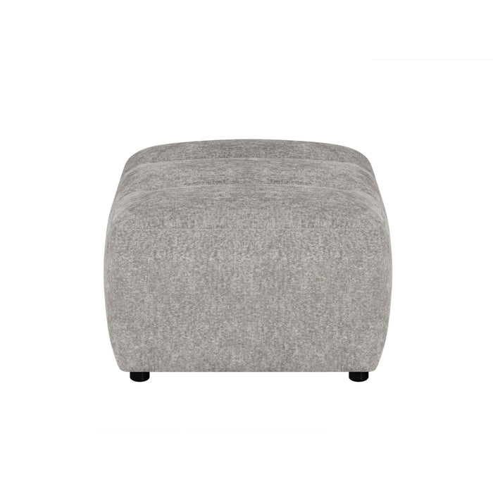 by fonQ Plume Hocker - Chenille - Grijs