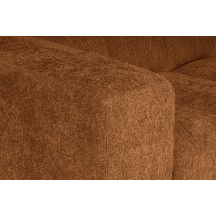 by fonQ Plume 2,5-zits Hoekbank Rechts - Chenille - Terra