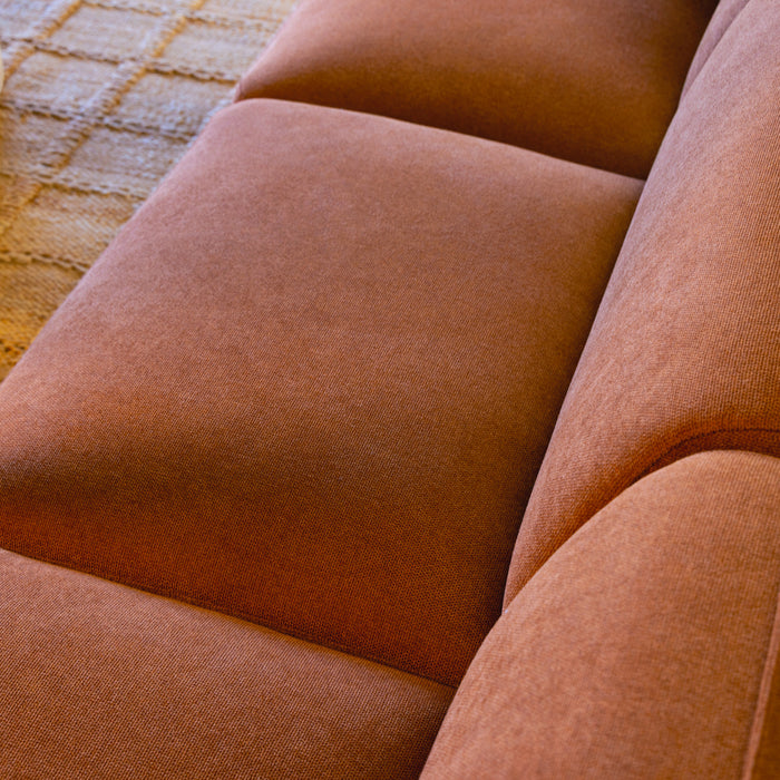 by fonQ Soft Hoekbank met Chaise Longue Rechts - Micro Chenille - Terra