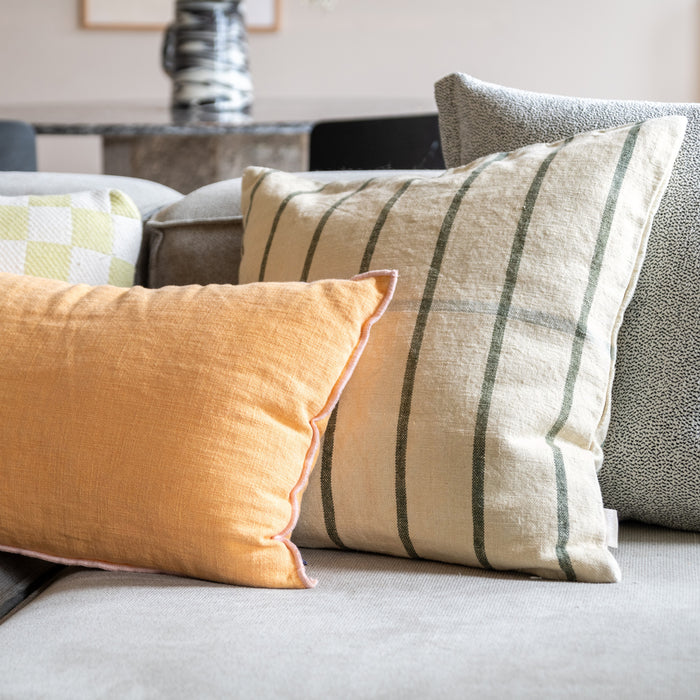 by fonQ Linen Line Sierkussen 50 x 50 cm - Beige