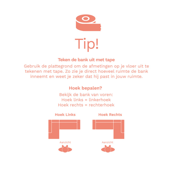 WOOOD Rodeo Chaise Longue Links - Velvet - Honinggeel