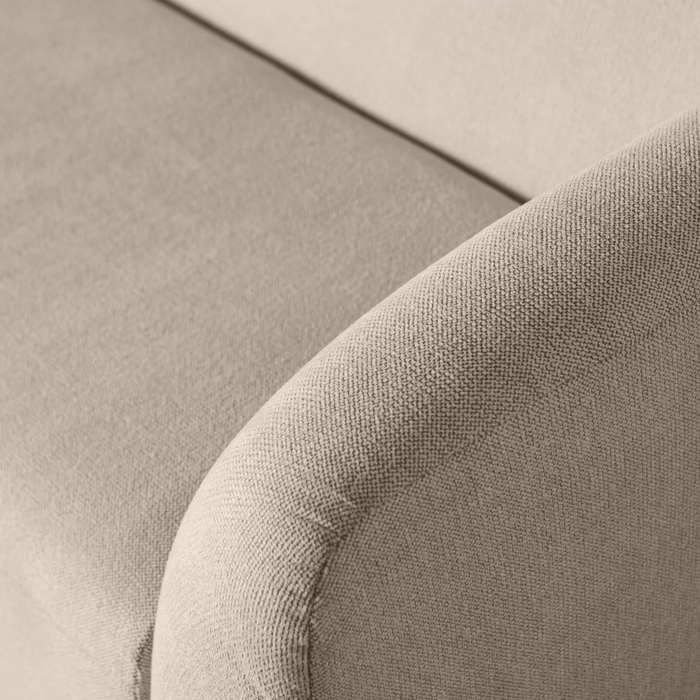 WOOOD Sloping 3-zitsbank - Chenille - Naturel Melange