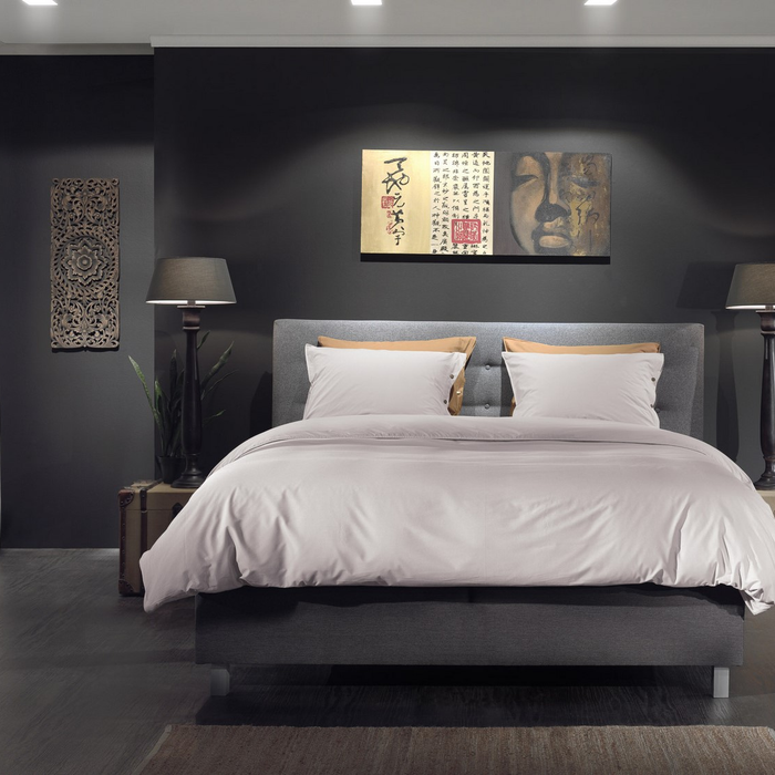 Yellow Dekbedovertrek Percale cloud pink