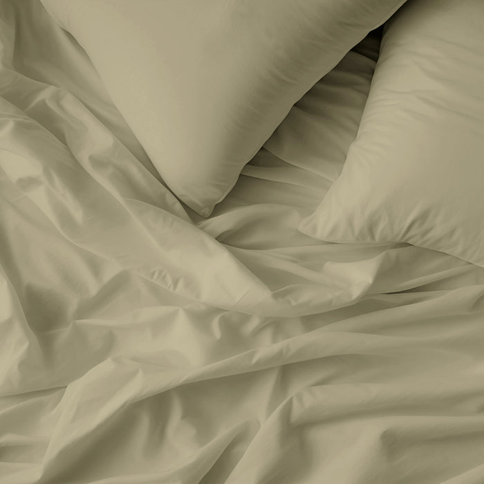 by fonQ Fresh Dekbedovertrek 200 x 200/220 cm - Sage Green