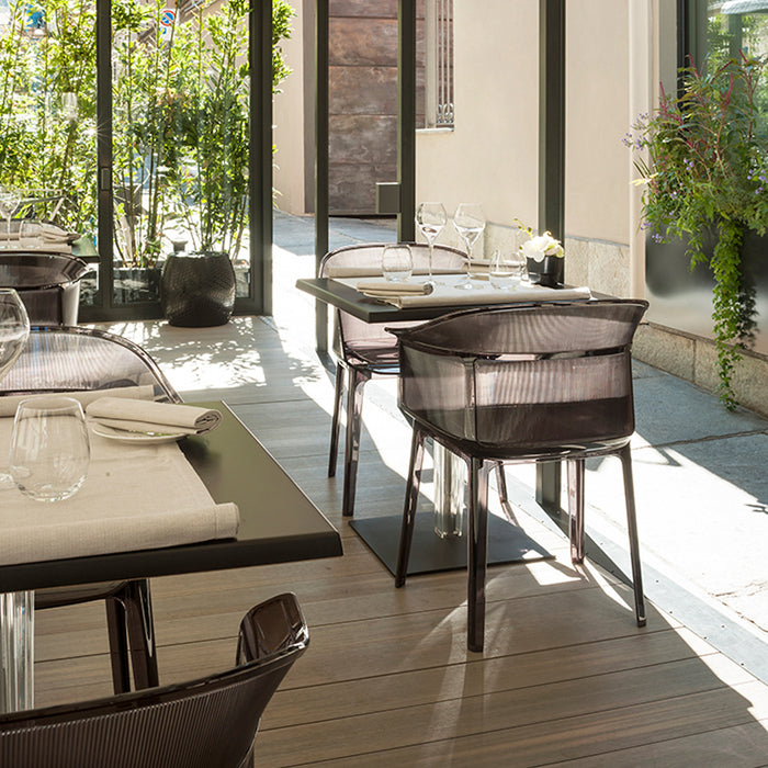 Kartell Papyrus Eetkamerstoel - Smoke Brown