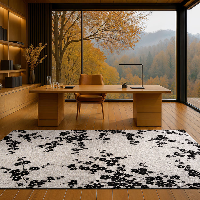 Louis de Poortere Sakura Vloerkleed 140 x 200 cm - Night Snow