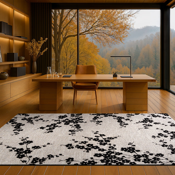 Louis de Poortere Sakura Vloerkleed 170 x 240 cm - Night Snow