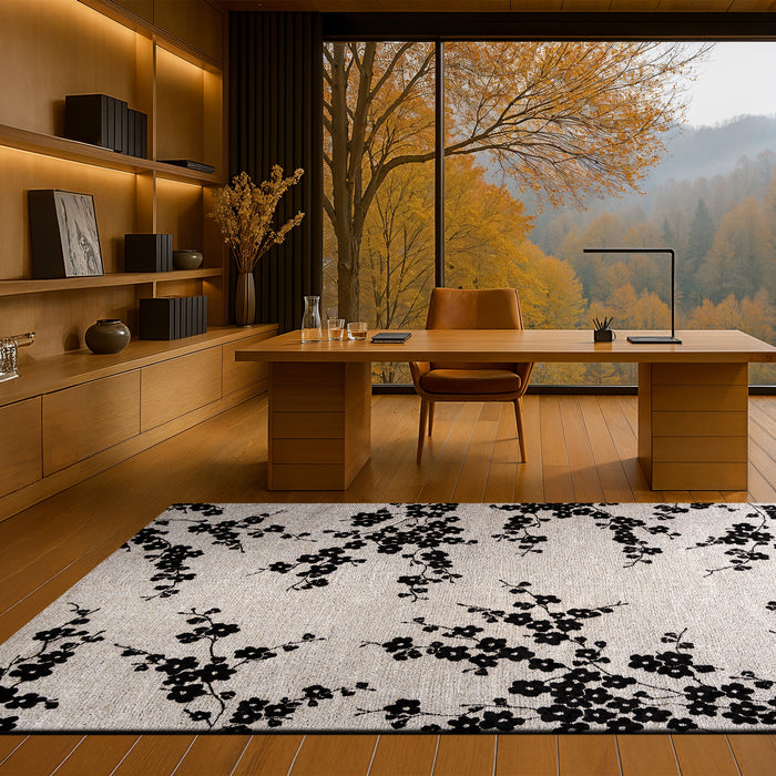 Louis de Poortere Sakura Vloerkleed 200 x 280 cm - Night Snow