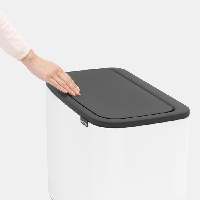 Brabantia Bo Touch Bin Afvalemmer 11 + 23 L - Wit