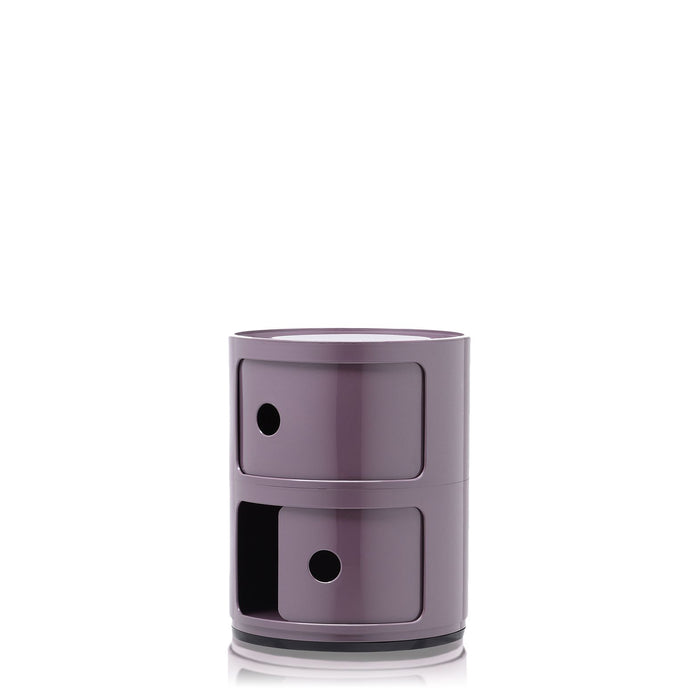 Kartell Componibili Kast Ø 32 cm - 2 Modules - Violet