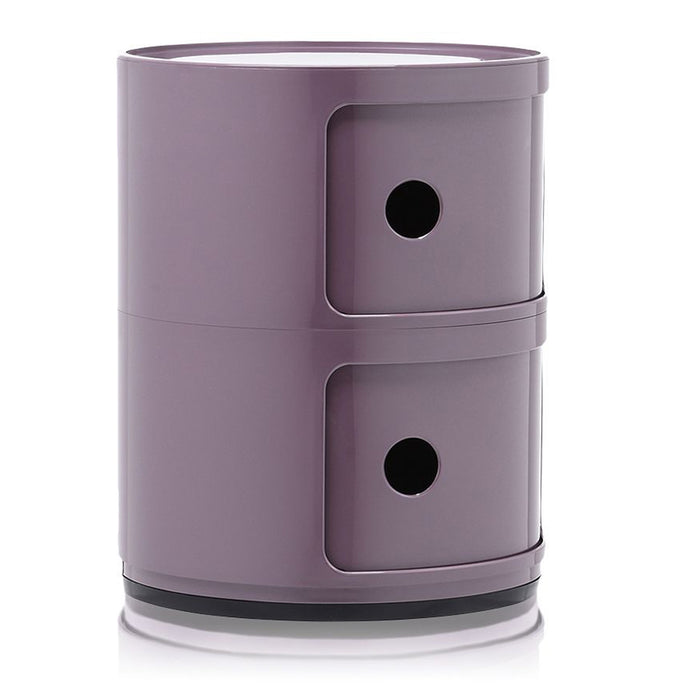 Kartell Componibili Kast Ø 32 cm - 2 Modules - Violet