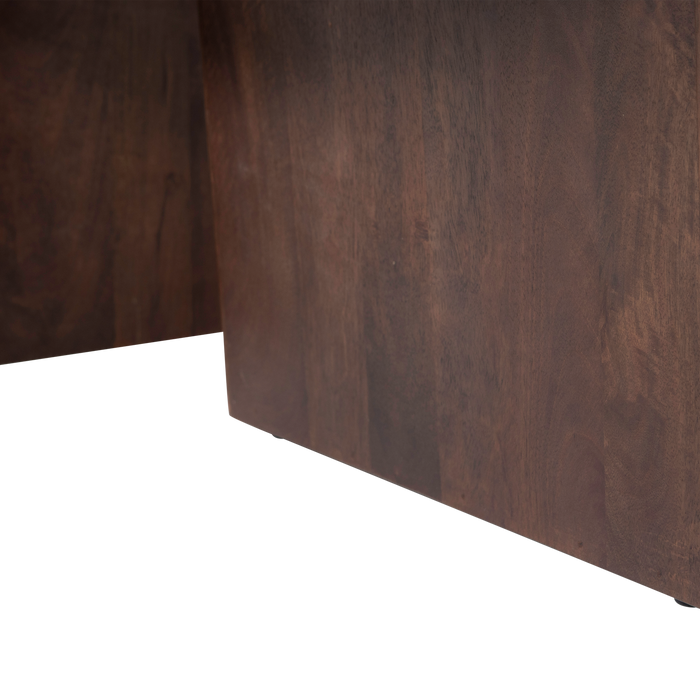 WOOOD Seam Salontafel - Mango Hout - Walnoot - 40x110x60