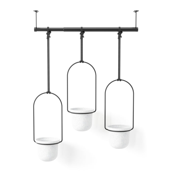 Umbra Triflora Hangende Bloempotten - Set van 3 - Wit