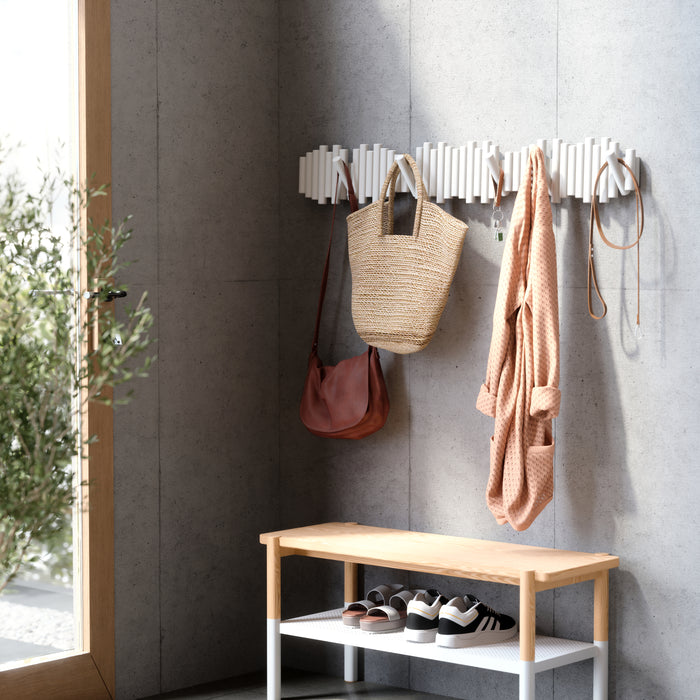 Umbra Picket Rail Hook Wandkapstok B 38 cm - Wit