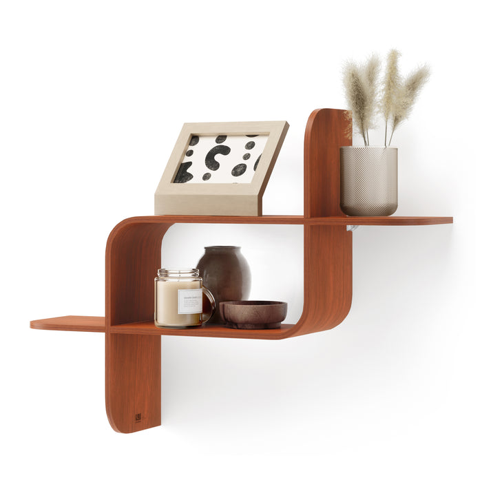 Umbra Montage Wandplank - Walnoot