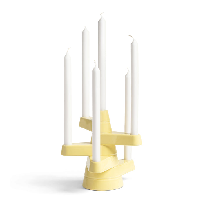 &k amsterdam Brute Kandelaar - Geel