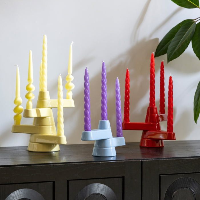 &k amsterdam Brute Kandelaar - Rood