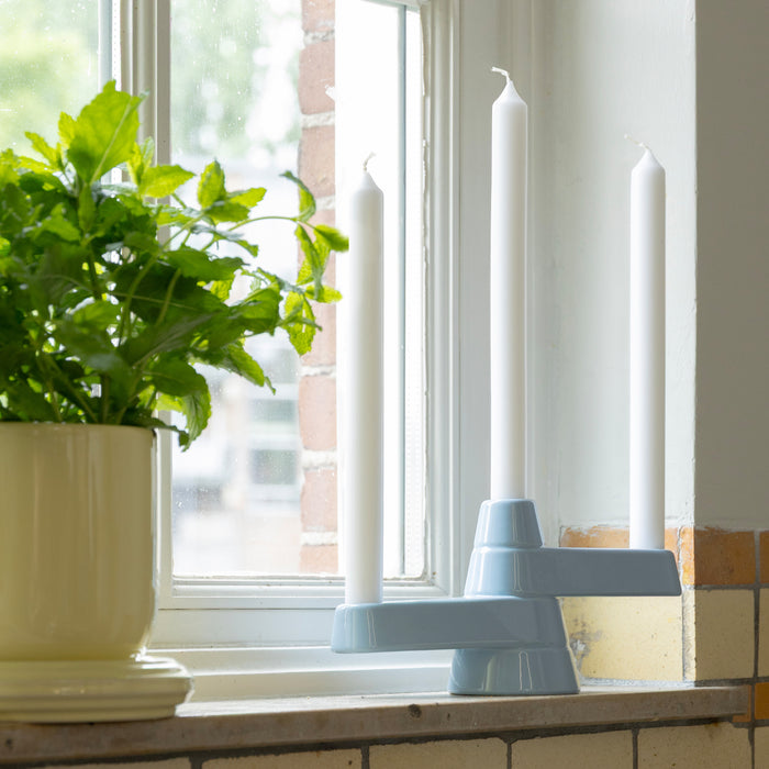 &k amsterdam Brute Kandelaar - Blauw