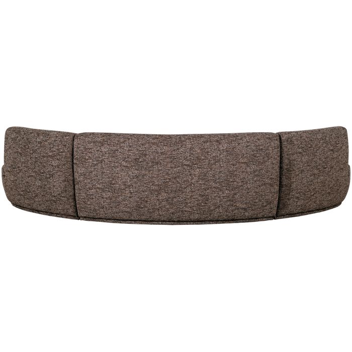 WOOOD Batavier Half Ronde Bank 6-Zits - Polyester - Zand Melange