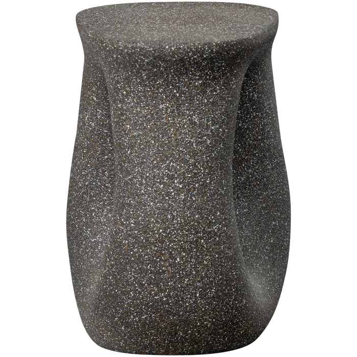 WOOOD Mason Bijzettafel Met Spikkels - Magnesium - Zwart - 45x42x33