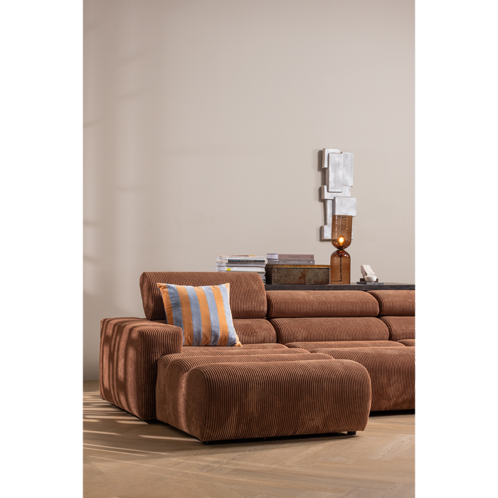 WOOOD Gigi Tafellamp Gehamerd Glas 51xØ15 cm- Bruin