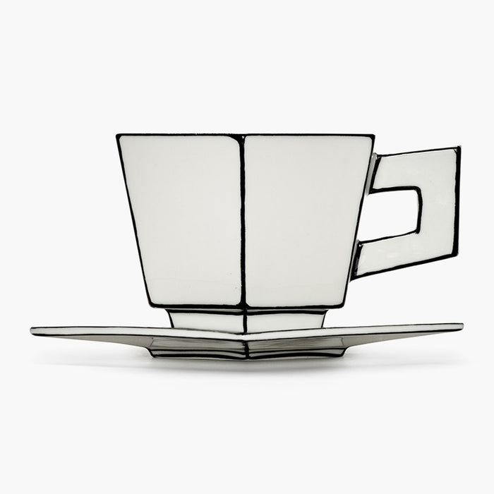 SERAX - Annebet Philips - Carte Blanche Cappuccino Kop & Schotel - Set van 2