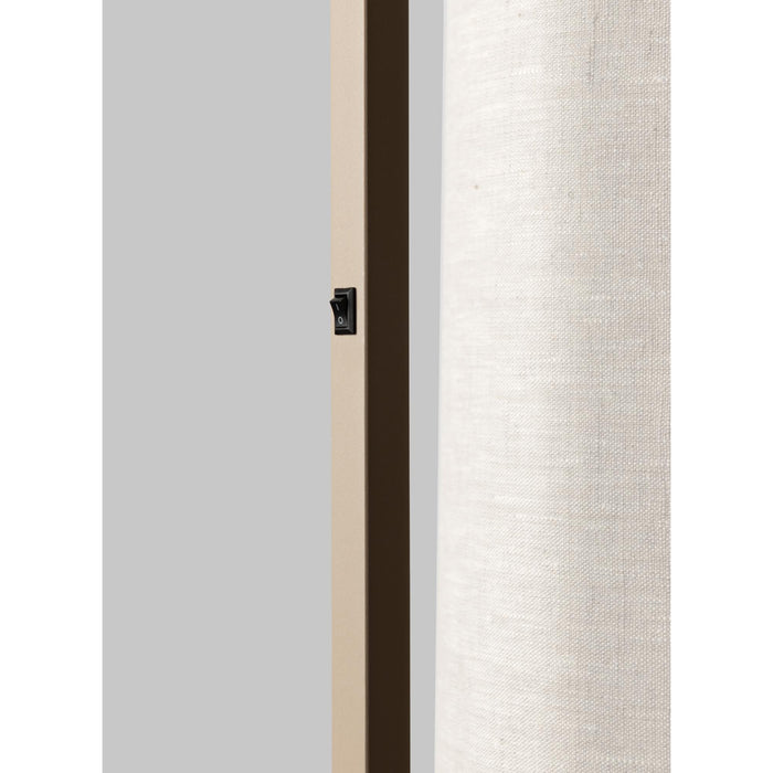 it's about RoMi Boston Vloerlamp Ø 25 cm - Bruin / Wit