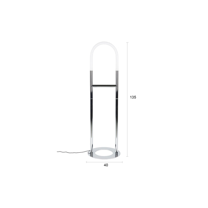 Zuiver Arch vloerlamp Chrome - Zilver