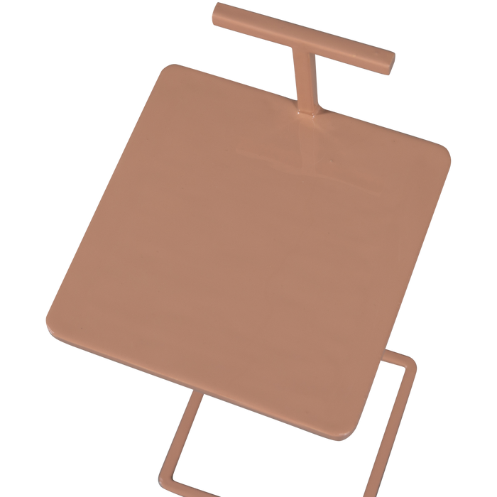 WOOOD Toste Bijzettafel - Metaal - Oud Roze - 64x22x22