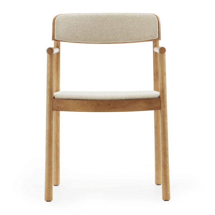 Normann Copenhagen Timb Eetkamerstoel met Armleuning - Textiel - Beige / Tan