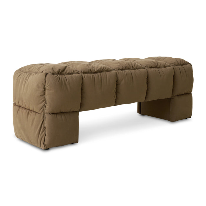 HKliving Puffy Lobby Bankje - Olive