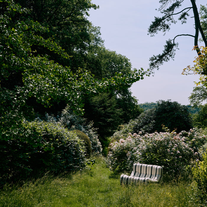 HKliving Lazy Lounge Outdoor Fauteuil - Chalkstripe