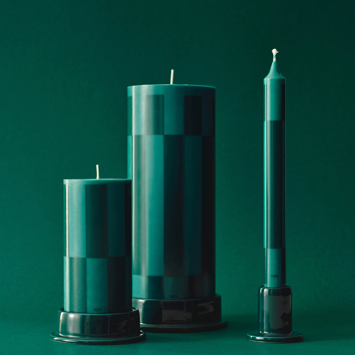 HAY Column Kaars Ø 9 cm - Dark Green