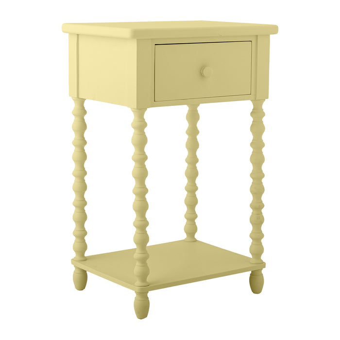 Bloomingville Salino Bijzettafel met Lade - Geel