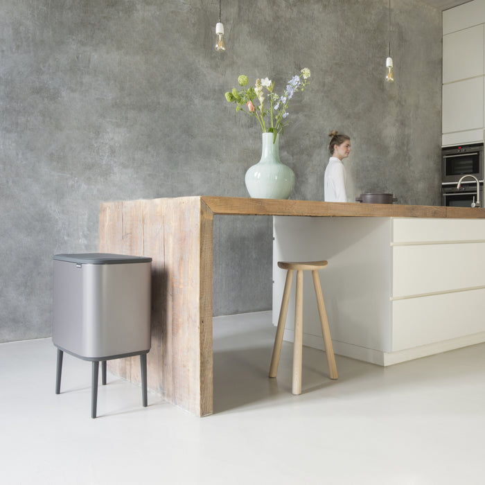 Brabantia Bo Touch Bin Afvalemmer 11 + 23 L - Platinum