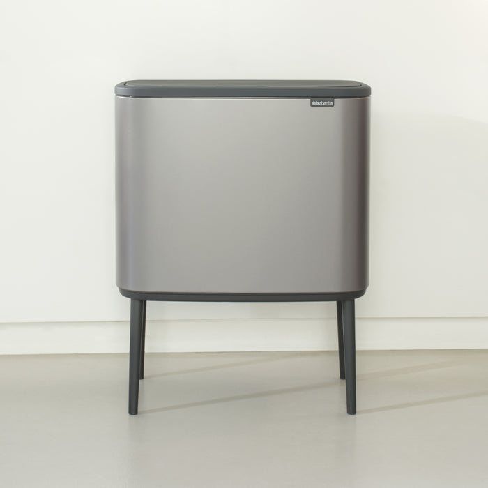 Brabantia Bo Touch Bin Afvalemmer 11 + 23 L - Platinum