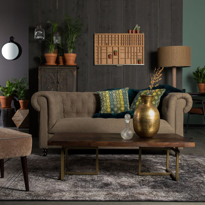 Dutchbone Rugged Vloerkleed 170 x 240 cm - Zwart