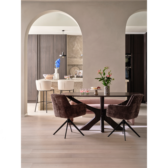 WOOOD Zone Bankje - Polyester - Rose Dust - 58x160x55