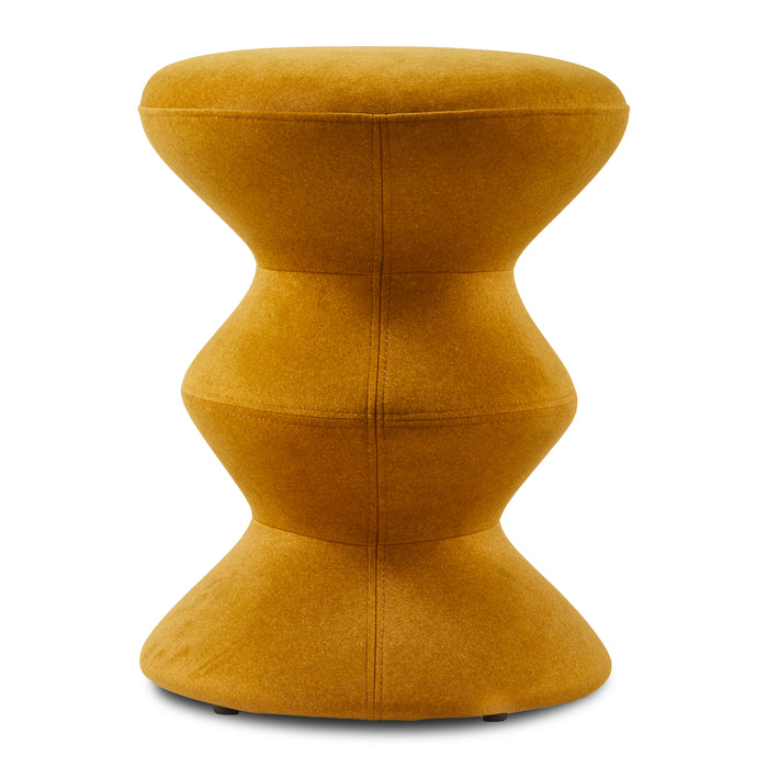 POLSPOTTEN Zig Zag Kruk - Geel