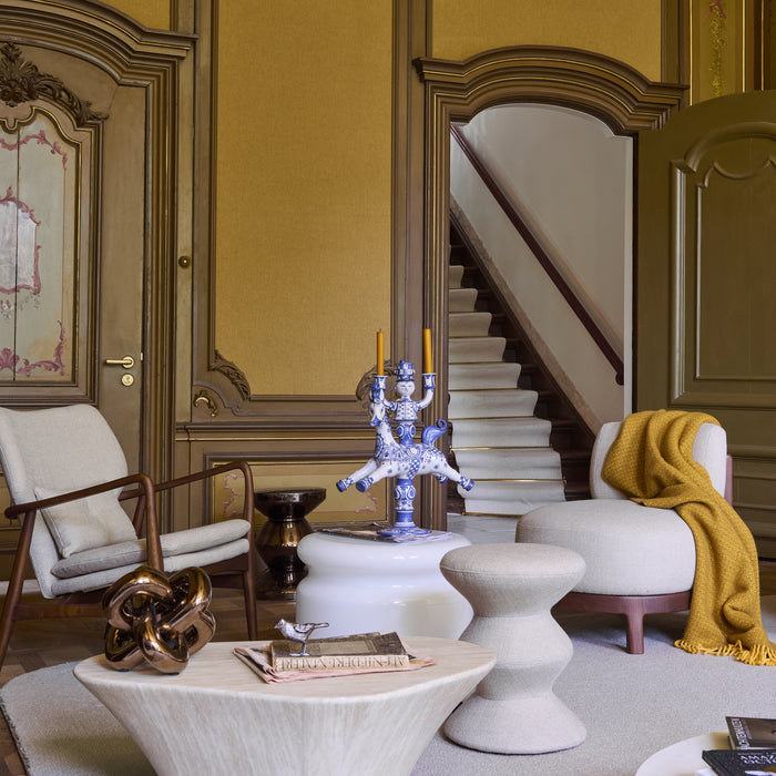 POLSPOTTEN Zig Zag Bijzettafel - Zwart