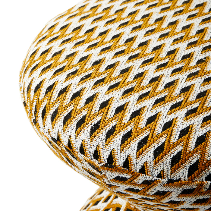 POLSPOTTEN Zig Zag Kruk - Oker