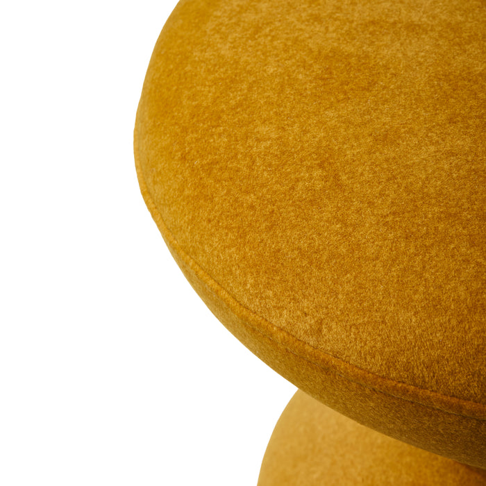 POLSPOTTEN Zig Zag Kruk - Geel