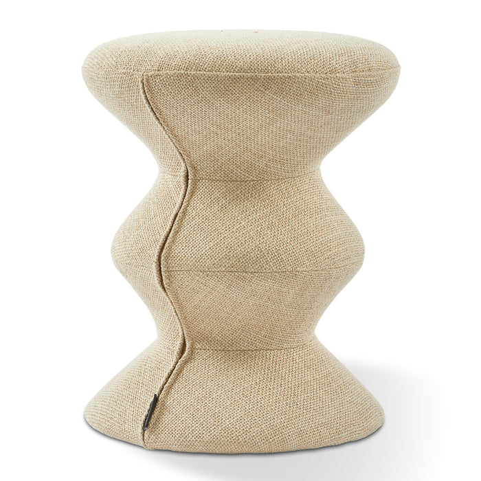 POLSPOTTEN Zig Zag Kruk - Beige