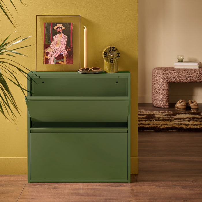 by fonQ Klip Schoenenkast - 2 Vakken - Pesto