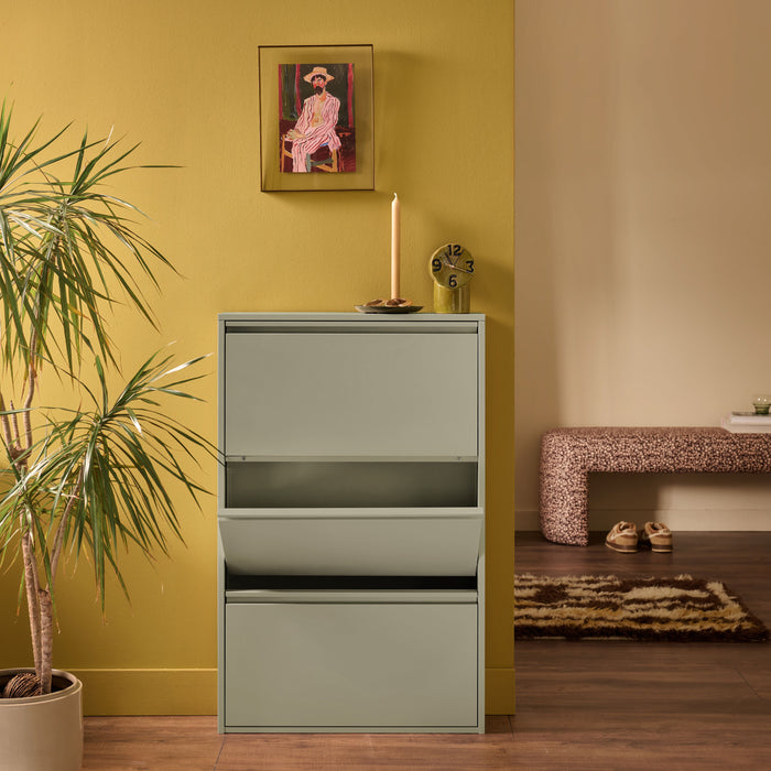 by fonQ Klip Schoenenkast - 3 Vakken - Taupe