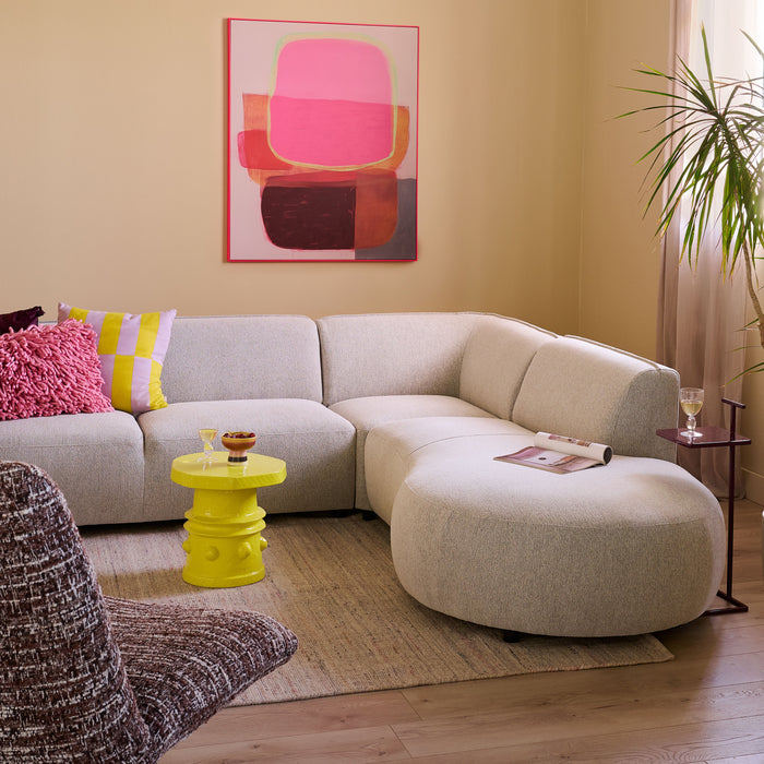 by fonQ Play Sierkussen 50 x 50 cm - Lavendel/Geel