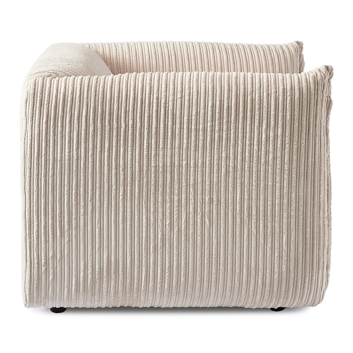 by fonQ Ribbon Fauteuil - Crème - Rib